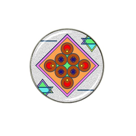 Sacred Mosaic Hat Clip Ball Marker (4 pack) from ArtsNow.com Front