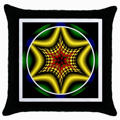 Space  n Time Throw Pillow Case (Black) from ArtsNow.com Front