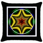 Space  n Time Throw Pillow Case (Black)