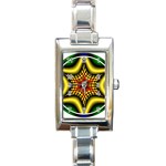 Space  n Time Rectangular Italian Charm Watch