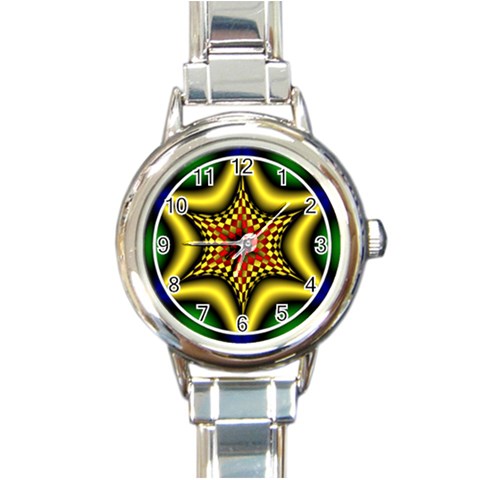 Space  n Time Round Italian Charm Watch from ArtsNow.com Front