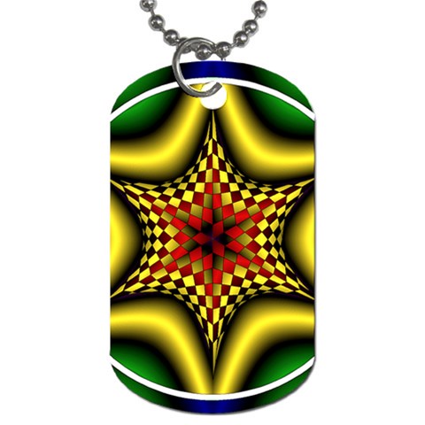 Space  n Time Dog Tag (Two Sides) from ArtsNow.com Back