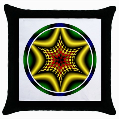 Space  n Time Throw Pillow Case (Black) from ArtsNow.com Front