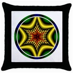 Space  n Time Throw Pillow Case (Black)