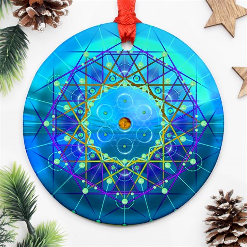 Synchronicity Ornament (Round) from ArtsNow.com Front