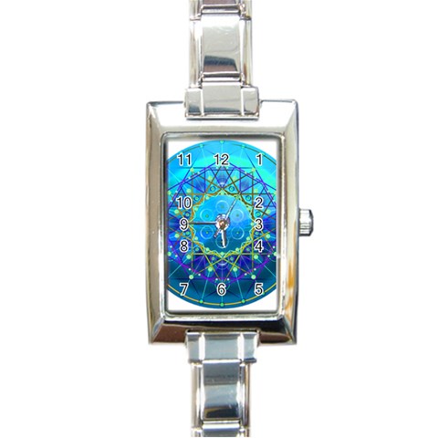 Synchronicity Rectangular Italian Charm Watch from ArtsNow.com Front