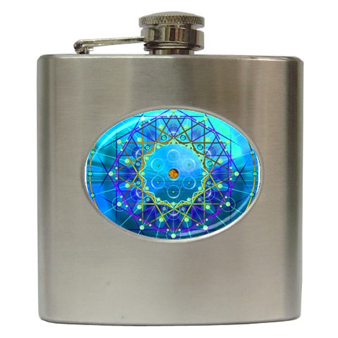 Synchronicity Hip Flask (6 oz) from ArtsNow.com Front