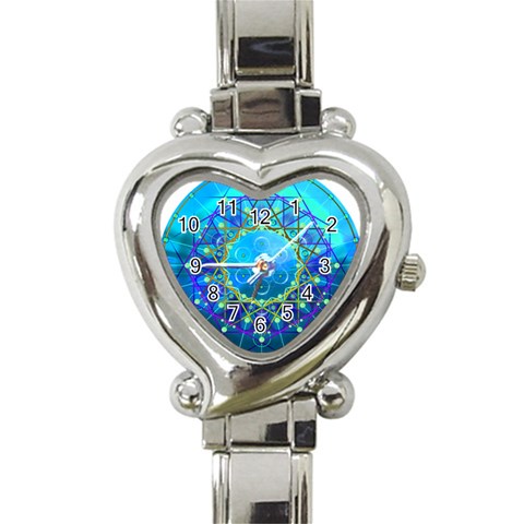 Synchronicity Heart Italian Charm Watch from ArtsNow.com Front