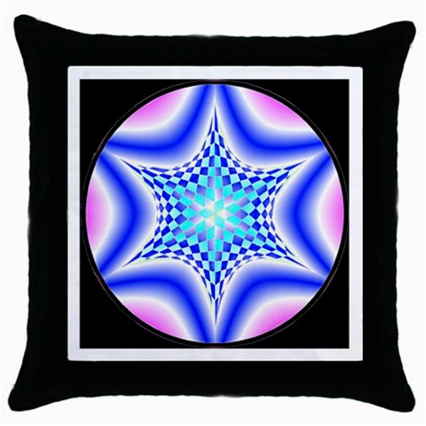 Space  n Time Throw Pillow Case (Black) from ArtsNow.com Front