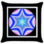 Space  n Time Throw Pillow Case (Black)