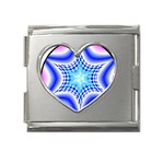 Space  n Time Mega Link Heart Italian Charm (18mm)