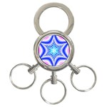 Space  n Time 3-Ring Key Chain