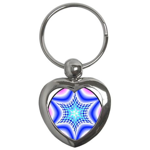 Space  n Time Key Chain (Heart) from ArtsNow.com Front