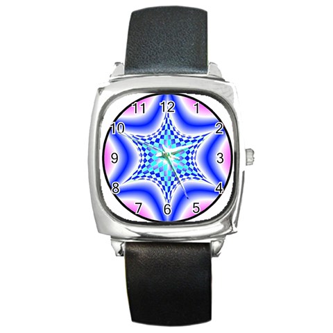 Space  n Time Square Metal Watch from ArtsNow.com Front