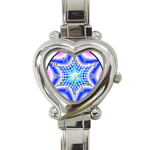 Space  n Time Heart Italian Charm Watch from ArtsNow.com Front