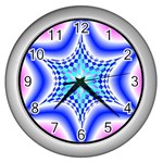 Space  n Time Wall Clock (Silver)