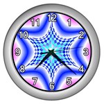 Space  n Time Wall Clock (Silver)