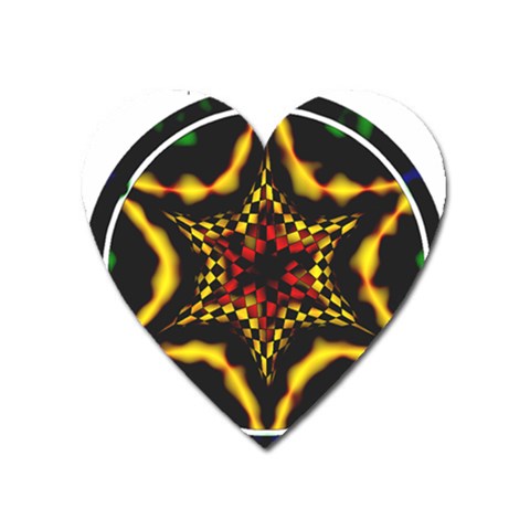 Space  n Time Magnet (Heart) from ArtsNow.com Front