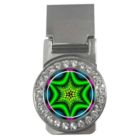 Space  n Time Money Clip (CZ) from ArtsNow.com Front