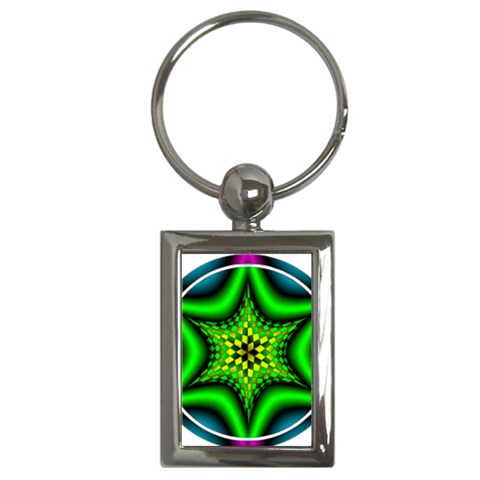 Space  n Time Key Chain (Rectangle) from ArtsNow.com Front