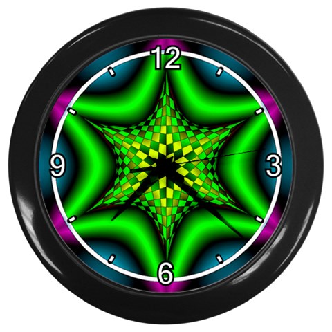 Space  n Time Wall Clock (Black) from ArtsNow.com Front