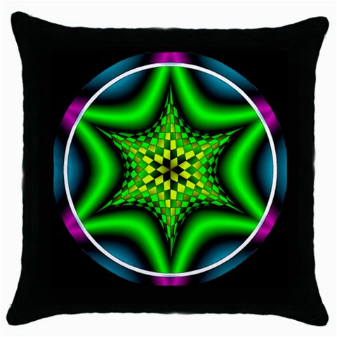 Space  n Time Throw Pillow Case (Black) from ArtsNow.com Front