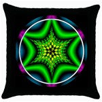 Space  n Time Throw Pillow Case (Black)