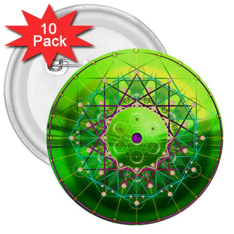 Synchronicity 3  Button (10 pack) from ArtsNow.com Front