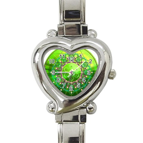 Synchronicity Heart Italian Charm Watch from ArtsNow.com Front