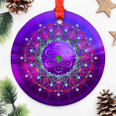 Synchronicity Ornament (Round) from ArtsNow.com Front