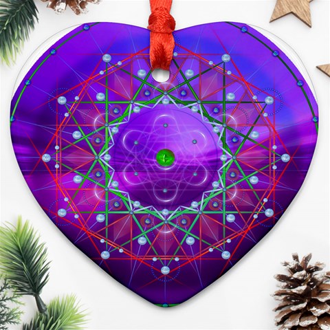 Synchronicity Ornament (Heart) from ArtsNow.com Front