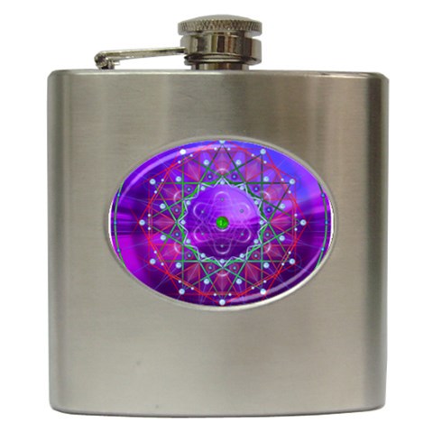 Synchronicity Hip Flask (6 oz) from ArtsNow.com Front