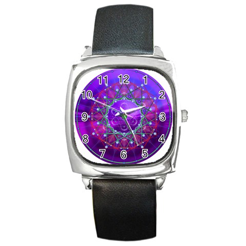 Synchronicity Square Metal Watch from ArtsNow.com Front