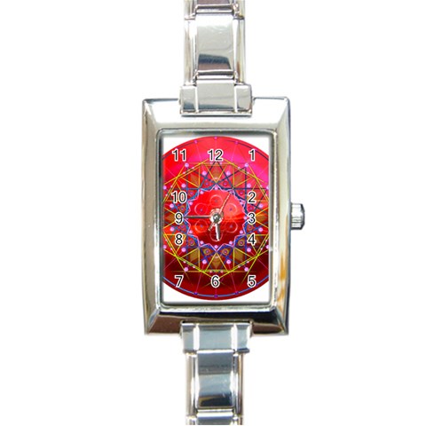 Synchronicity Rectangular Italian Charm Watch from ArtsNow.com Front