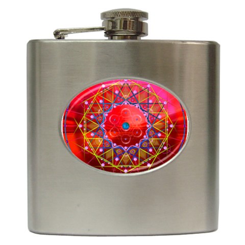 Synchronicity Hip Flask (6 oz) from ArtsNow.com Front