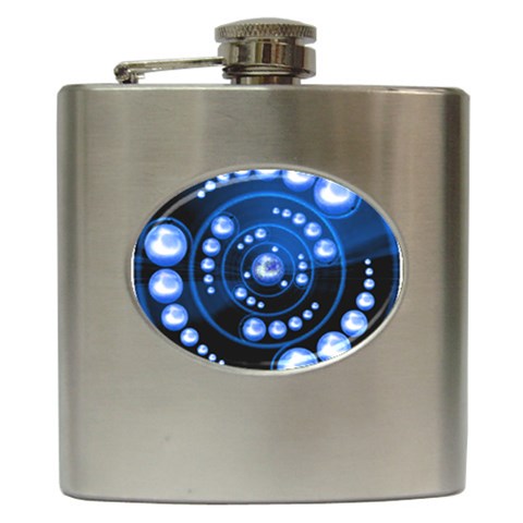 Third Wave Hip Flask (6 oz) from ArtsNow.com Front