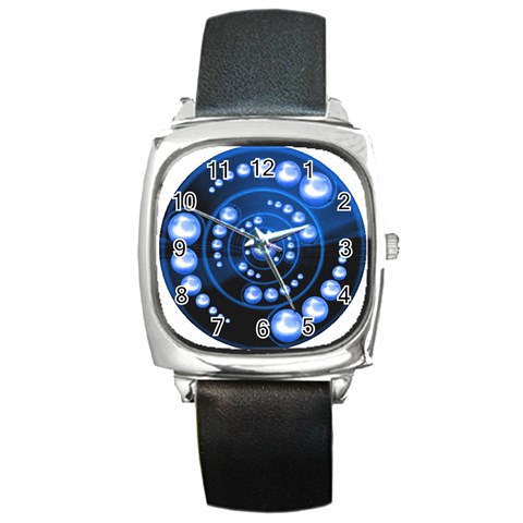 Third Wave Square Metal Watch from ArtsNow.com Front