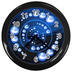 Third Wave Wall Clock (Black with 12 black numbers)