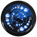 Third Wave Wall Clock (Black with 4 white numbers)