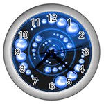 Third Wave Wall Clock (Silver with 12 black numbers)