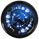 Third Wave Wall Clock (Black with 12 white numbers)