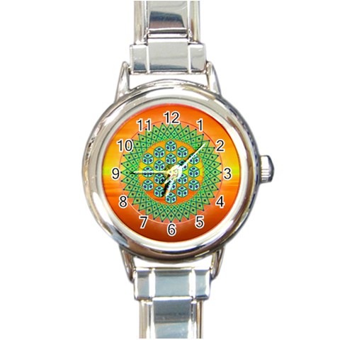 Transcendence Round Italian Charm Watch from ArtsNow.com Front