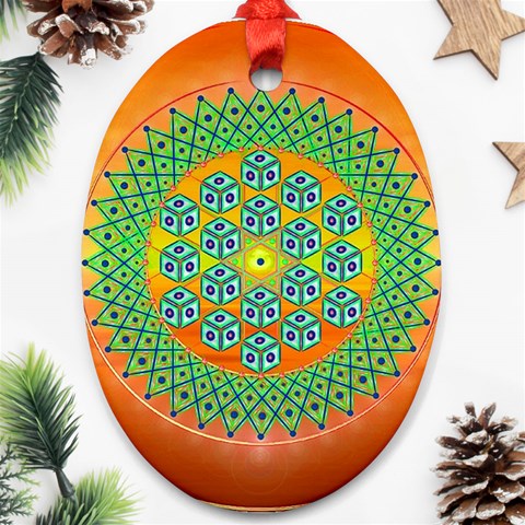 Transcendence Ornament (Oval) from ArtsNow.com Front