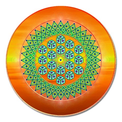 Transcendence Magnet 5  (Round) from ArtsNow.com Front