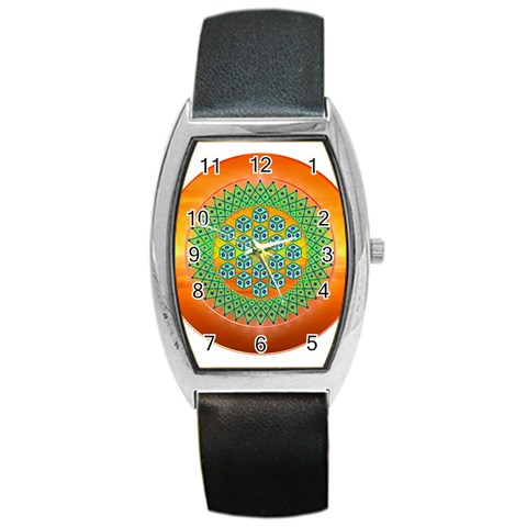 Transcendence Barrel Style Metal Watch from ArtsNow.com Front