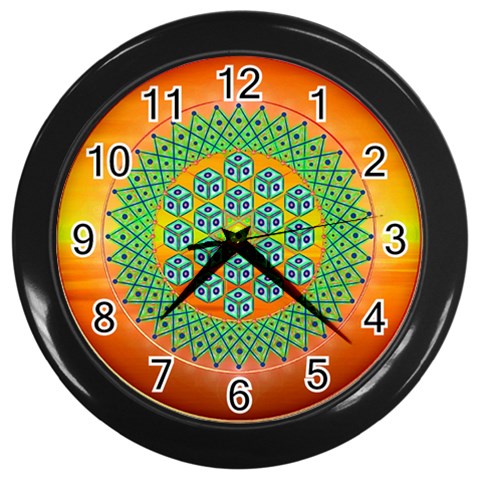 Transcendence Wall Clock (Black) from ArtsNow.com Front