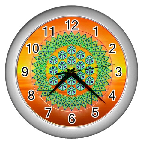 Transcendence Wall Clock (Silver) from ArtsNow.com Front