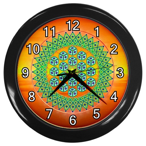 Transcendence Wall Clock (Black) from ArtsNow.com Front