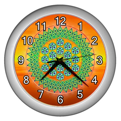 Transcendence Wall Clock (Silver) from ArtsNow.com Front