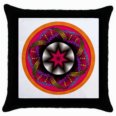 Transformation Throw Pillow Case (Black) from ArtsNow.com Front